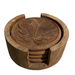 Set of 4 Wooden Coasters